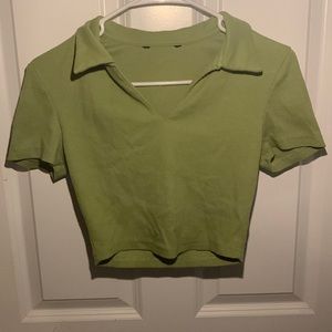 Cropped Green T-shirt